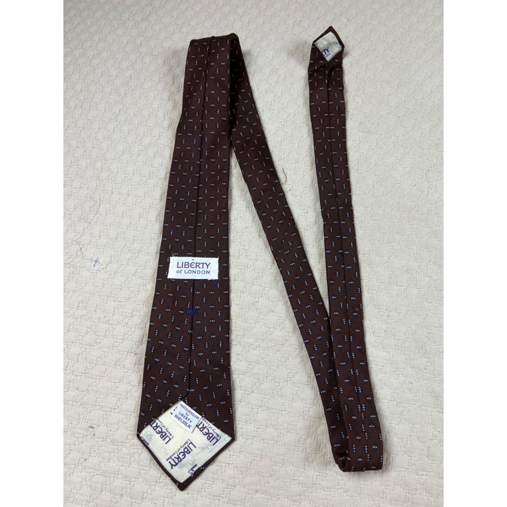 Liberty of London Silk Tie Geometric Repeat Pattern‎ Diamonds | 54"L 3"W